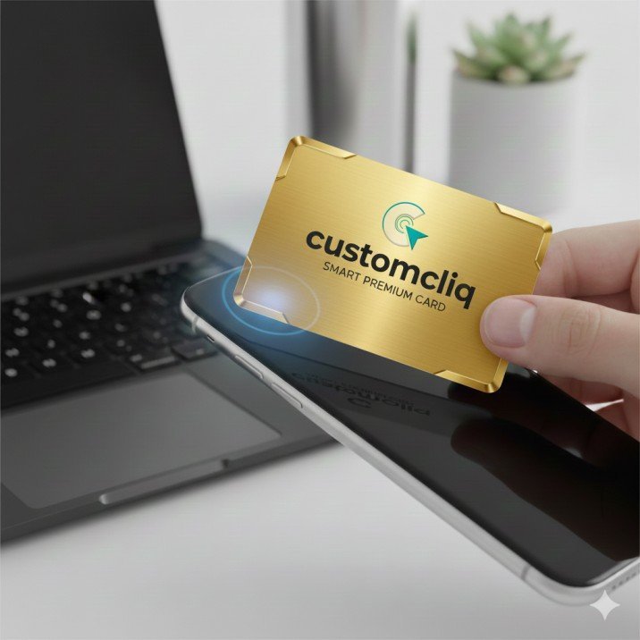 Hybrid Metal Smart NFC Gold Card